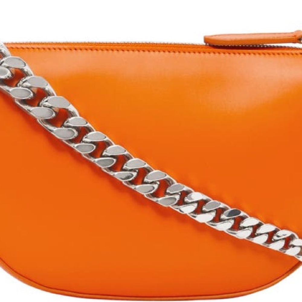 Burberry Mini Olympia Leather Shoulder Bag in Orange - Picture 12 of 16